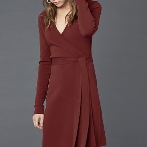 DVF knitted wrap dress Sz S